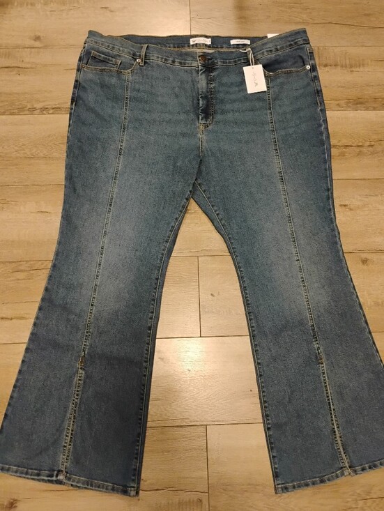 Jessica Simpson Denim - Jessica Simpson Women's Daisy Flare Fitted Flare in Dark Wash Size Plus 24W